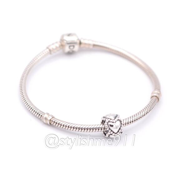 Authentic PANDORA Everlasting Love Charm - 790448 - Picture 5 of 9